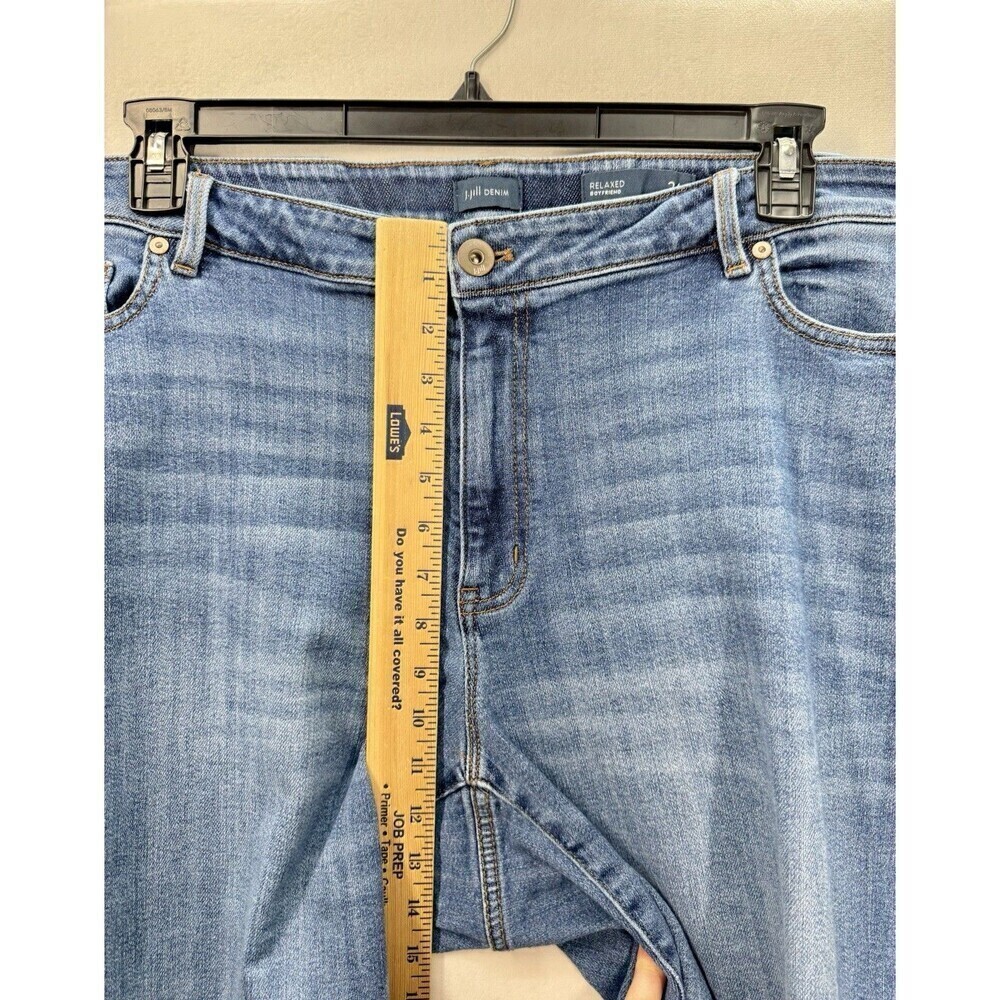 J Jill Denim Boyfriend Relaxed Fit Jeans Women's 24R Straight Leg Medium Wash - Picture 8 of 9